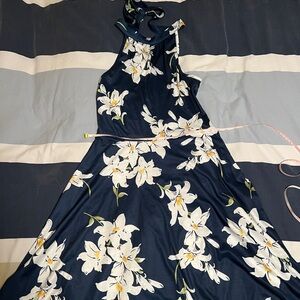 Floral Navy Mini Dress